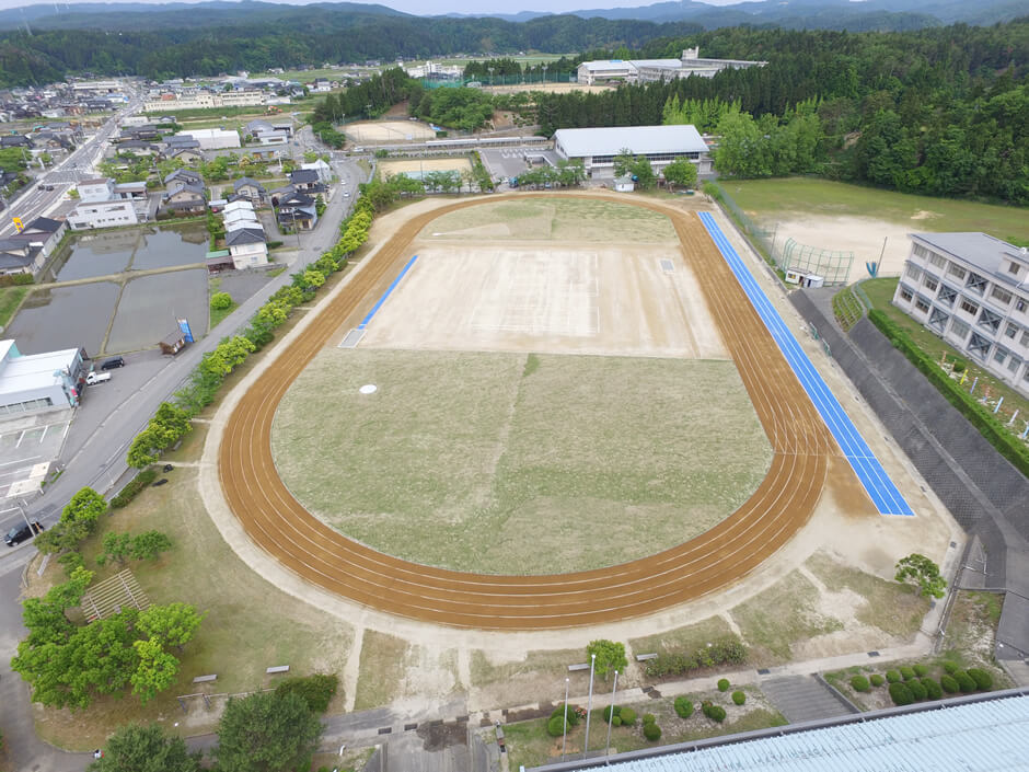 社会資本整備総合交付金事業　野々江総合公園グラウンド改築工事（舗装工）（その１）