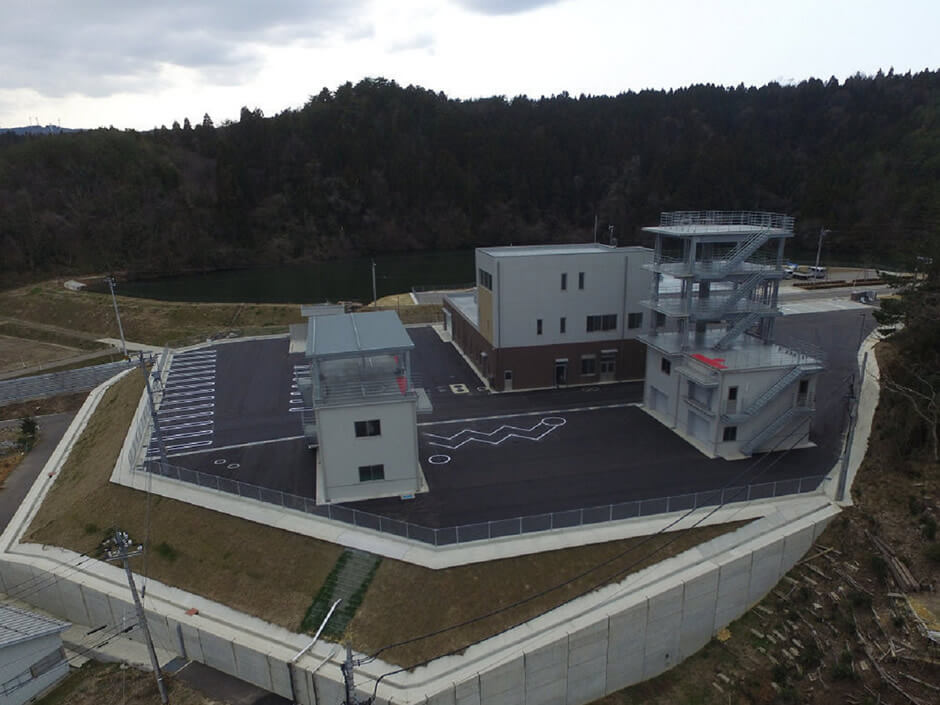 完成写真｜珠洲消防庁舎建設工事（構内舗装）